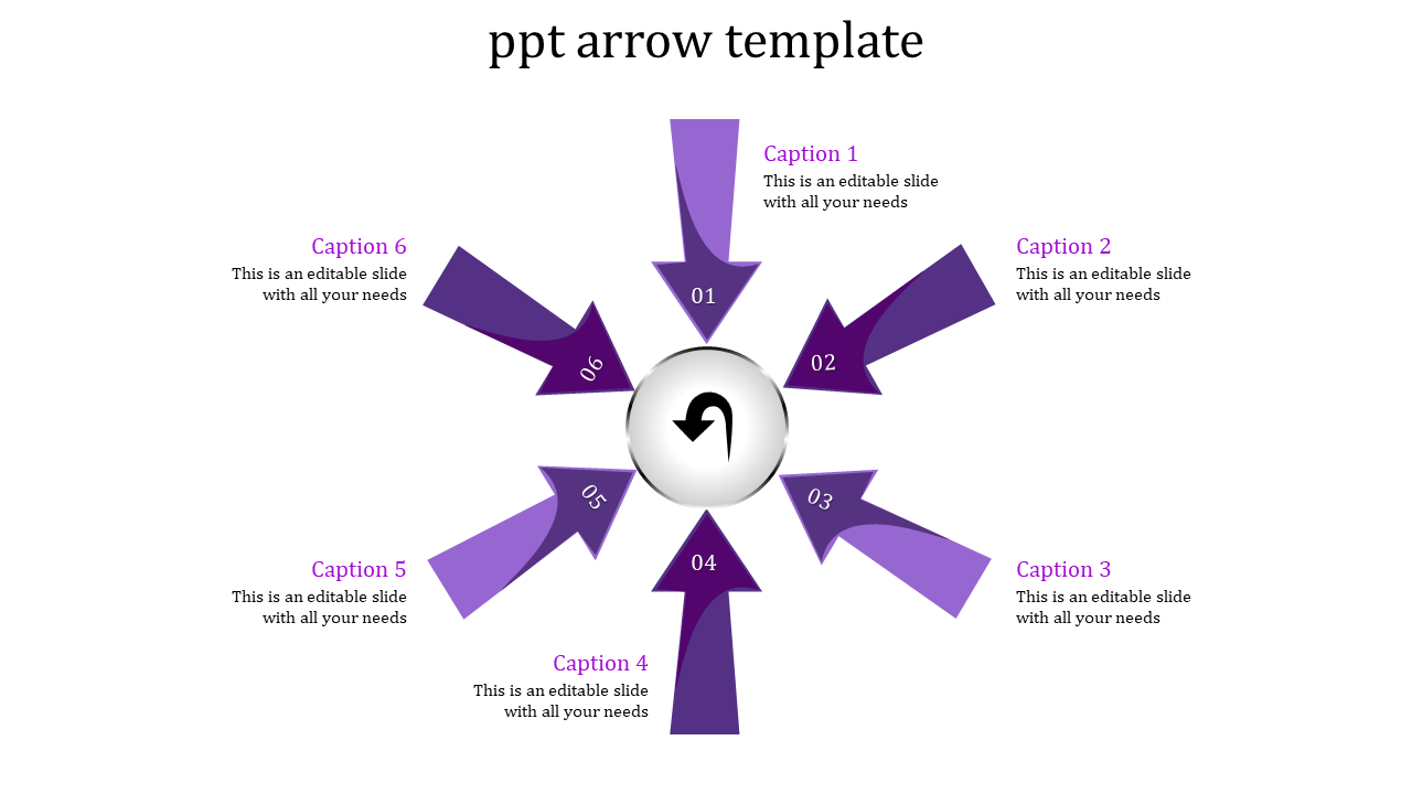 ppt arrow template-ppt arrow template-6-purple